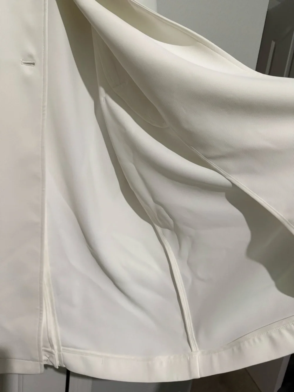 Bagatelle Collection Lightweight Trench Coat Winter White Size M NWT - Picture 6 of 13